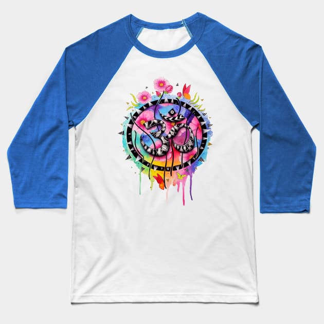 Hamsa colorfull Baseball T-Shirt by NerdsbyLeo